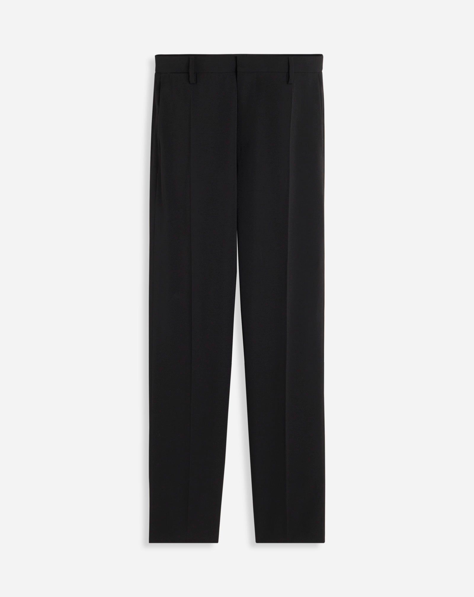Black Cropped Cigarette Trousers